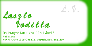 laszlo vodilla business card