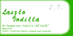 laszlo vodilla business card